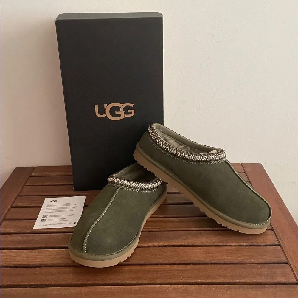 UGG Tasman Baxter Slippers Burnt Olive USA Men Size 9/UK 8/EU 42